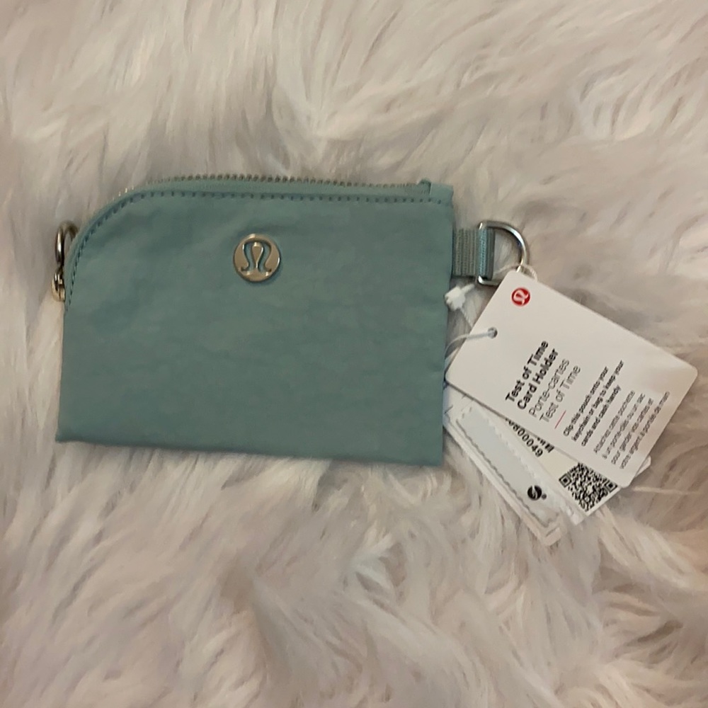 NWT, Lululemon Test of Time, Card Holder, Hazy Jade